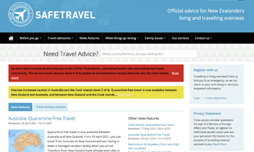 Safe Travel, New Zealand