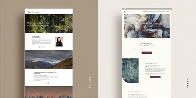 A refresh for Rebekah Key Psychotherapy