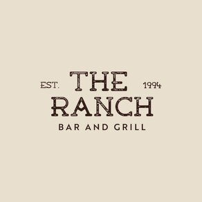 The Ranch logo in brown over a light tan background.