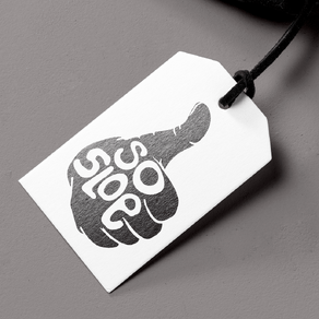 So Sloe logo on a clothing tag