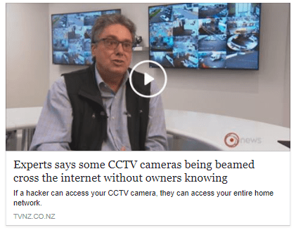 Experts says some CCTV cameras being beamed cross the internet without owners knowing