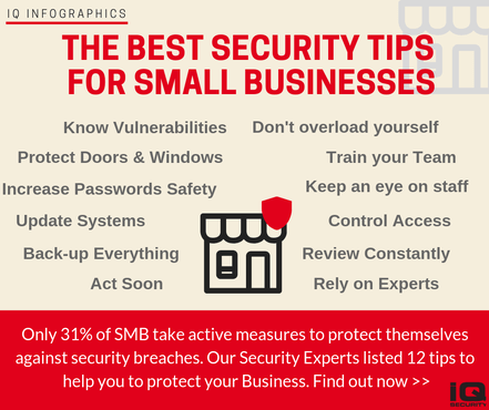 The best Security Tips for Small Businesses Infographics