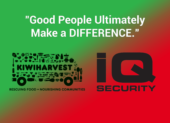 IQ Security Gives Back to the Community through Kiwi Harvest