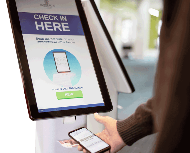 NZ Code Health Check-in Kiosk
