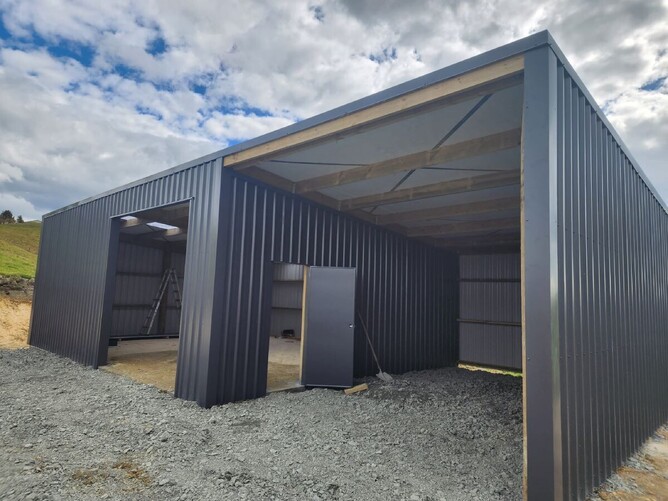 Pole Shed in Bay of Islands built by Flood Roofing