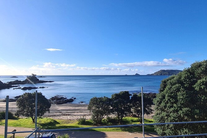 view from roof of Bay of Islands beach