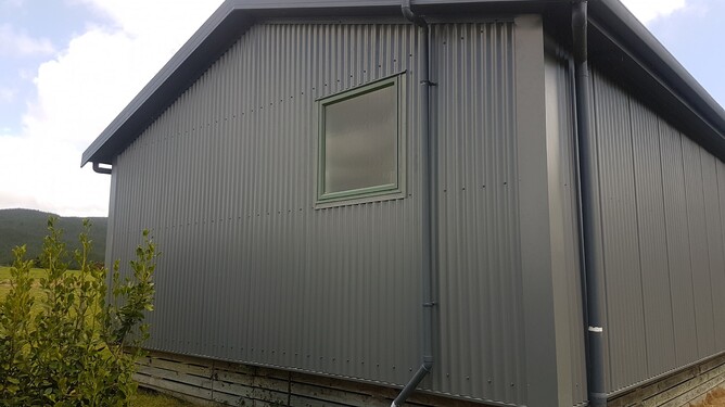 Spouting for Bay of Islands home by Flood Roofing