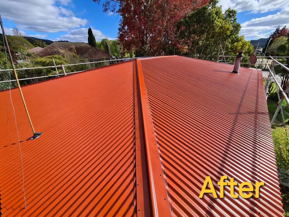 after picture of a metal roof Kerikeri by Flood Roofing