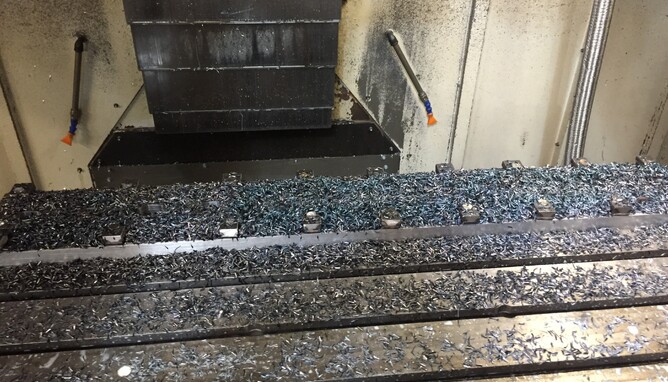 There are flanges under those chips.......