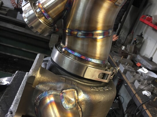 turbo outlet v band flange