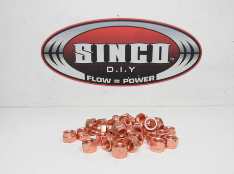 copper exhaust locknuts
