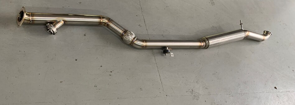 Stainless exhaust system purge welded