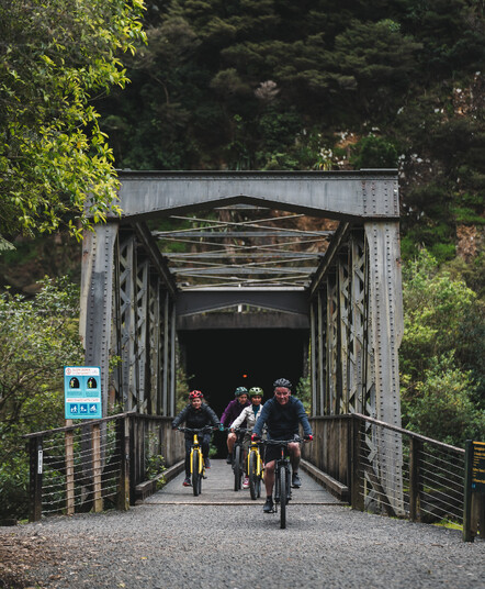 Waihi to Te Aroha trail section with Riverside adventures
