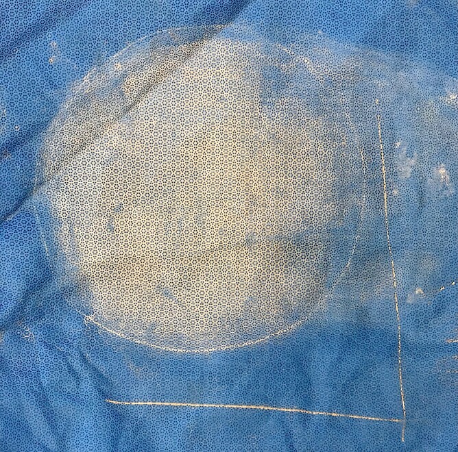 Please don't leave the cloth like this after using the slab roller