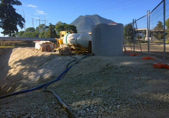 Smythe Contractors SH34 Road and Rail Kawerau Pipe Thrusting