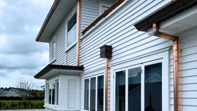 Home showing Fineline downpipes