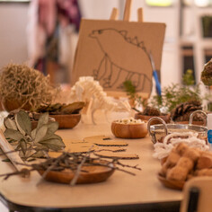 Outdoor play materials at Little Moas