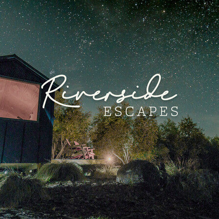 Riverside Escapes Brand & website | Glamping off grid accommodation. Far North graphic design, brand design, web design