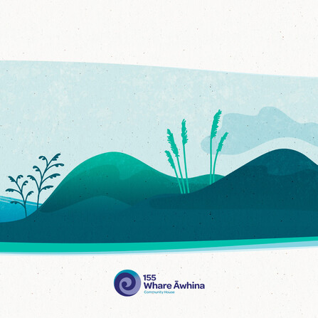 155 Whare Awhina Branding | One Double Five Whangarei | Community Design, Whangarei graphic designer