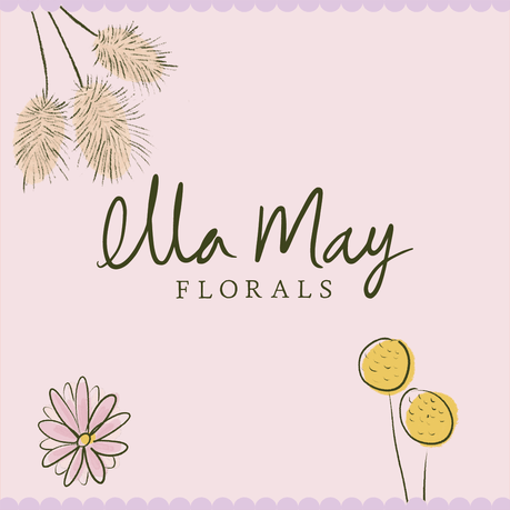 Ella May Florals | Custom illustration and design for a dried flower florist in Auckland