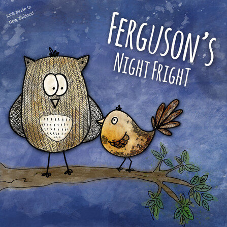 Ferguson's Night Fright Children's Book NZ fantail and morepork