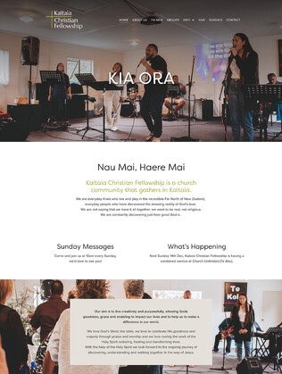 Website Design & Photography | Kaitaia Christian Fellowship Church | Far North