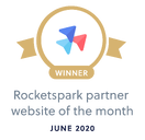 Rocketspark Parter Award Winning | Website of the Month 
