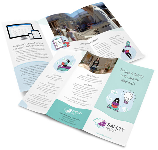 SafetyNest | DL Brochure design