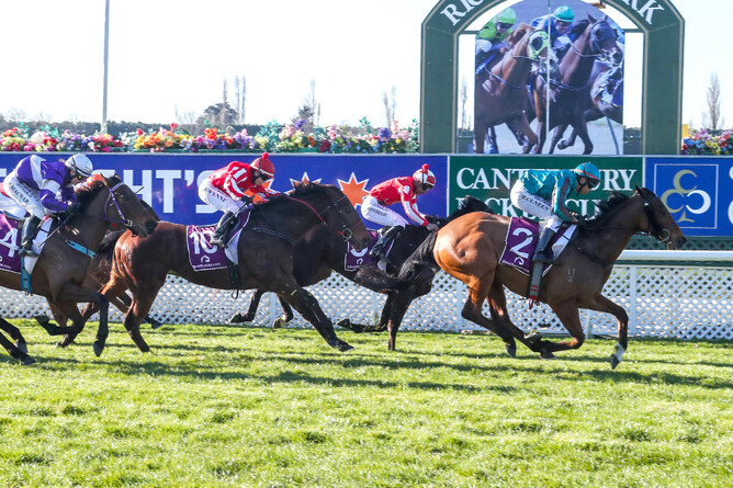 Racha Cuneen will link with He Kin Fly again at Riccarton on Saturday Photo: Race Images CHCH