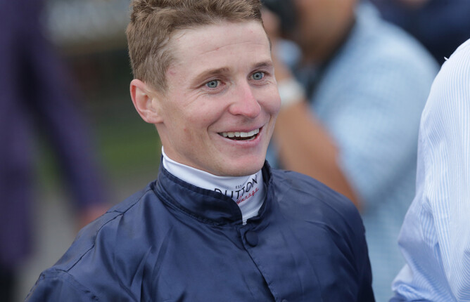 James McDonald will return to Ellerslie to ride Conqueror - Photo: Trish Dunell