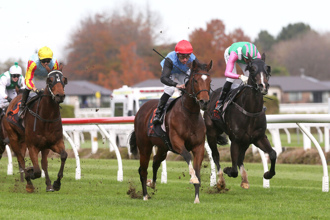 Tevere winning at Te Rapa last month. - Photo: Trish Dunell