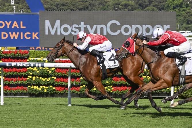 Lilac winning the Gr.3 James HB Carr Stakes. - bradleyphotos