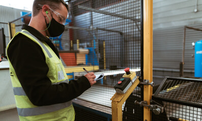 Industrial machine safety risk assessment