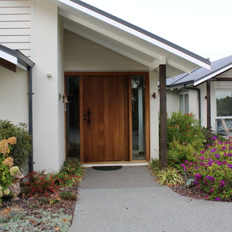 Front Door Entryway to home | Home Builder Tony Farley | Wanaka Queenstown