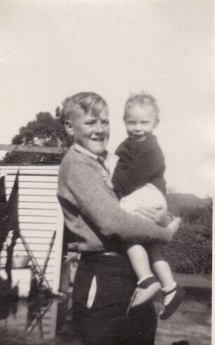 Bill jrn holding cousin Lynn Ciochetto, Rolands Ciohetto daughter