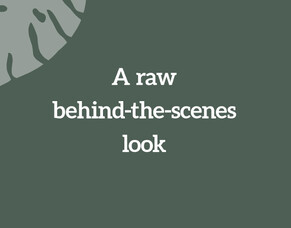 A raw behind-the-scenes look