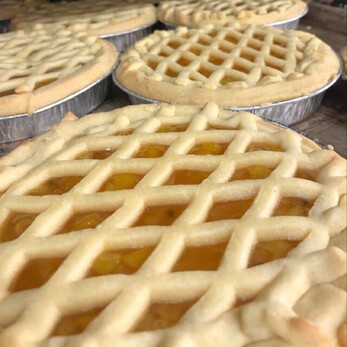 Family sized fruit pie