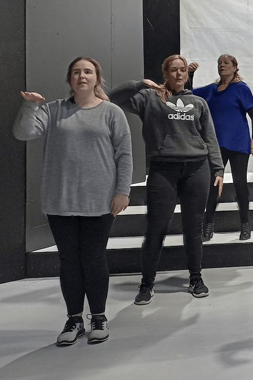 Dancers in rehearsal