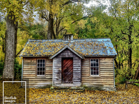 Arrowtown Old Gold Store Autumn 16"x20"