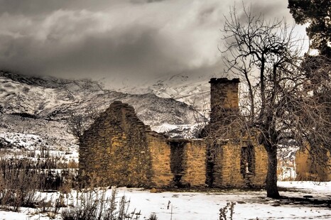Stewart Town Winter Scene 12"x18"