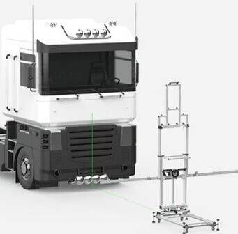 Launch ADAS HD system calibrating heavy-duty truck