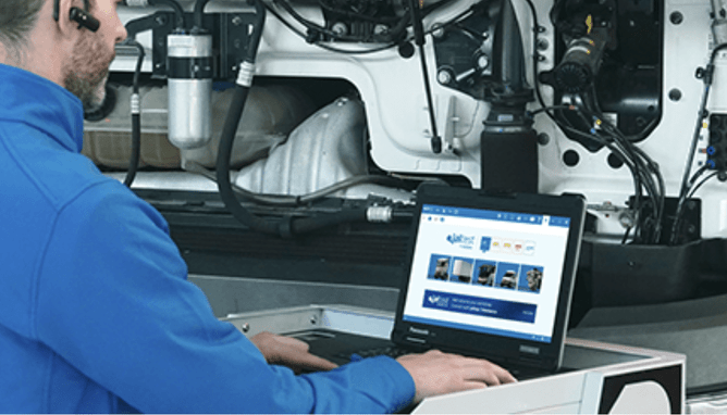 Jaltest LinkBox and laptop setup at AECS Equipment