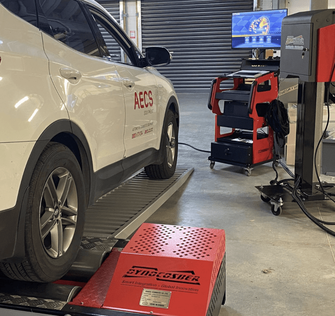 Cosber Dyno 1000P model chassis dynamometer with sleek design and advanced testing features