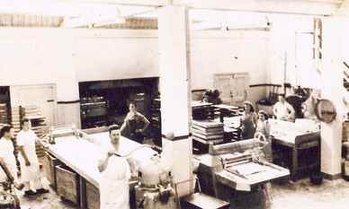 Phil Pollett from Pieline Systems original family bakery in the 1970s