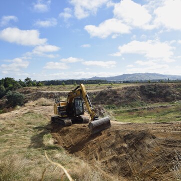 excavation and benching in Cambridge, Waikato