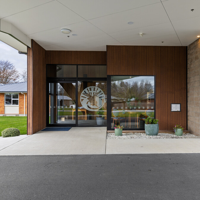 Entrance at Gymnasium at Assisi Residential Care