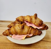 Ham and Cheese Croissant, ready to be Heated and eaten