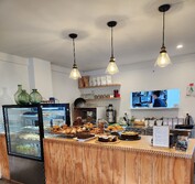 our front counter from afar. the first place you will see when you come in.