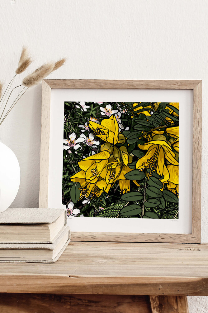 Ode To The Flowers Wall Art Prints New Zealand by Anna Mollekin