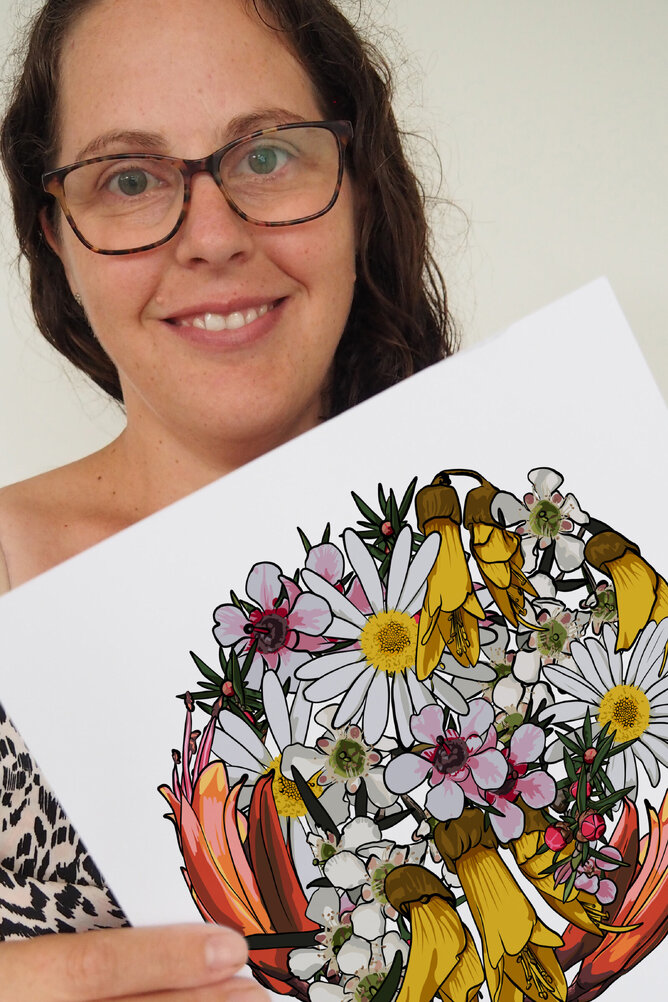 My Sunshine Wall Art Prints New Zealand by Anna Mollekin